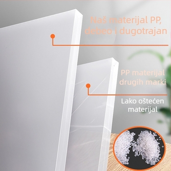 Album za pohranu umjetničkih djela — model crtačka torba, PP materijal, debljina 3 cm, prilagodba dostupna, tiskanje logotipa moguće