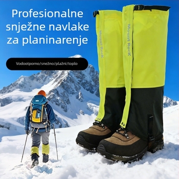 Gaiter za planinarenje, dužina do potkoljenice, vodootporni i otporni na vjetar, otporni na pijesak, Oxford tkanina, Mount Rock