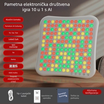 AI-omogućena višenamjenska ploča 10-u-1 Go/Gomoku/Dama — ABS materijal, edukativna igra za djecu
