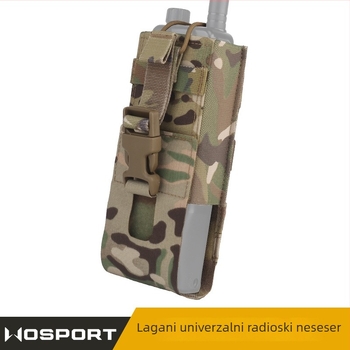 Wosport maskirana najlonska torba za radio za vanjsku taktičku uporabu, Unisex, prošireni kapacitet, izdanje zima 2023