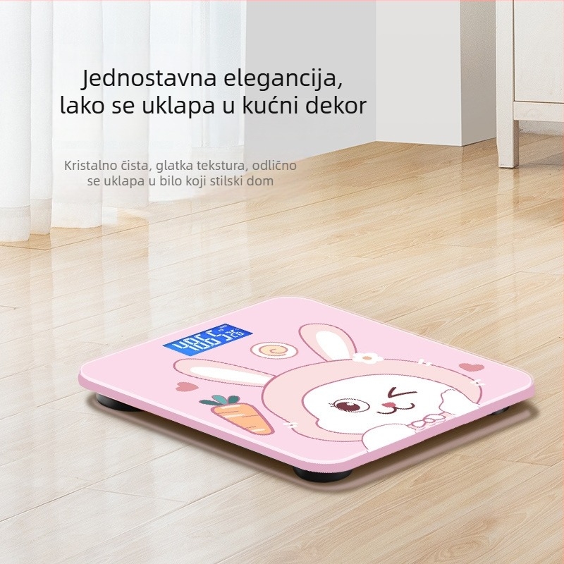 Vaga za kućnu upotrebu, marka plavog grejpa, kapacitet 180 kg, elektronička inteligentna vaga, prekrasan korejski dizajn s crtićem