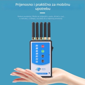 Jammer protiv daljinskog upravljanja za podne vage, praćenje vaganja, Elektronički zaštitni instrument (Ručni model, Napajanje: mrežno ili ugrađena litijska baterija s 72-satnom zaštitom od isključivanja, Porijeklo: Kina)