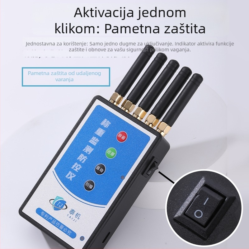 Jammer protiv daljinskog upravljanja za podne vage, praćenje vaganja, Elektronički zaštitni instrument (Ručni model, Napajanje: mrežno ili ugrađena litijska baterija s 72-satnom zaštitom od isključivanja, Porijeklo: Kina)