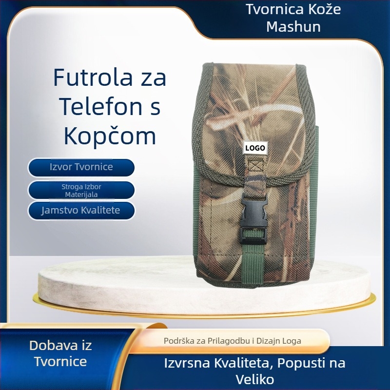 Muška pojasna torba za sport i izlaske, Oxford platno, gradska jednostavnost, svakodnevna upotreba, proljeće 2025