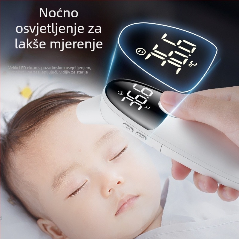 Sunflower medicinski razine prijenosni termometar za uho/čelo, mjerenje temperature jednim dodirom, modeli HSP-EWJ-010 i HSP-EWJ-011, 150 g