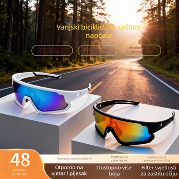 Polarizirane naočale za biciklizam, TR-90, model Jh-129, otporne na vjetar, prilagodljive nosne jastučiće