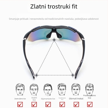 Polarizirane naočale za biciklizam, TR-90, model Jh-129, otporne na vjetar, prilagodljive nosne jastučiće