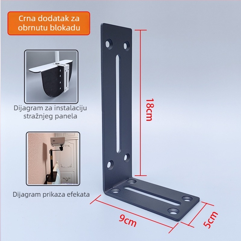 Metalni kuglasti nosač projektora za strop s univerzalnim podešavanjem, standardni 1/4, 6 mm navoj