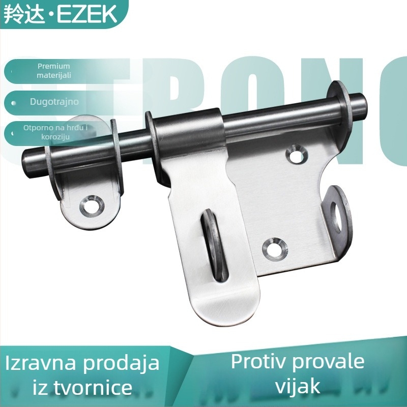 Brava od nehrđajućeg čelika, ugrađiva vrata brava CX, moderni minimalistički stil, brušena površina