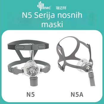 Ventilatorna nosna maska Remate N5/N5A, BMC-N5, CPAP-kompatibilna