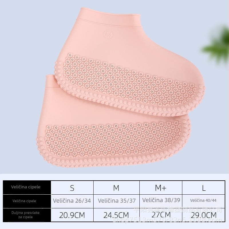 Silikonsko pokrivalo za cipele - vodootporno, protuklizno, otporno na habanje, poboljšana debela verzija za putovanja