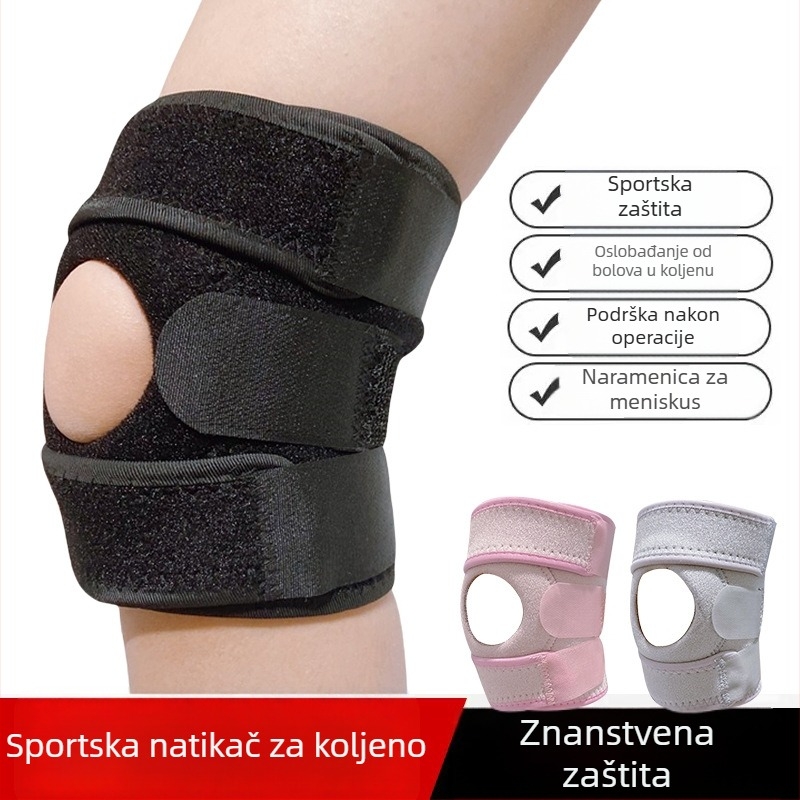 Pleasant elastični koljeni štitnici za trčanje, planinarenje i biciklizam – za odrasle, poliester, zaštita listova