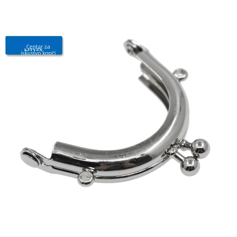 Koujin željezna okvira za novčanik za DIY mini torbe, polukružna glatka površina