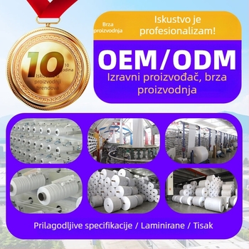 Plastična tkanina vreća za kontejnere i ton vreće, laminirani film, ispis logotipa; nosivost 200; može nositi žitarice; materijal: tkanina vreća + opp film