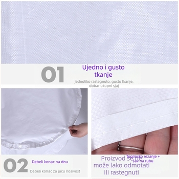 Plastična tkanina vreća za kontejnere i ton vreće, laminirani film, ispis logotipa; nosivost 200; može nositi žitarice; materijal: tkanina vreća + opp film