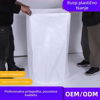 Plastična tkanina vreća za kontejnere i ton vreće, laminirani film, ispis logotipa; nosivost 200; može nositi žitarice; materijal: tkanina vreća + opp film