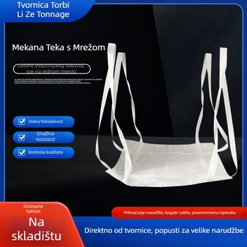 Bulk vreća s četiri petlje za podizanje, ojačano dno i mekani paletni sustav