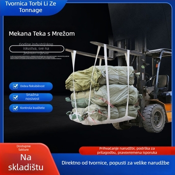 Bulk vreća s četiri petlje za podizanje, ojačano dno i mekani paletni sustav