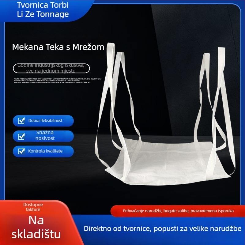 Bulk vreća s četiri petlje za podizanje, ojačano dno i mekani paletni sustav