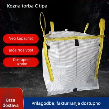 Kontejnerska torba od Kraft papira i plastične tkanine, vodljiva antistatistička, nosivost 15–40 t, otisak logotipa