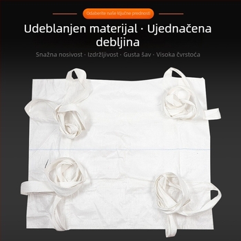 Bulk bag za rukovanje prahom cementne maltere s četiri podizne petlje i mekanim donjim paletom