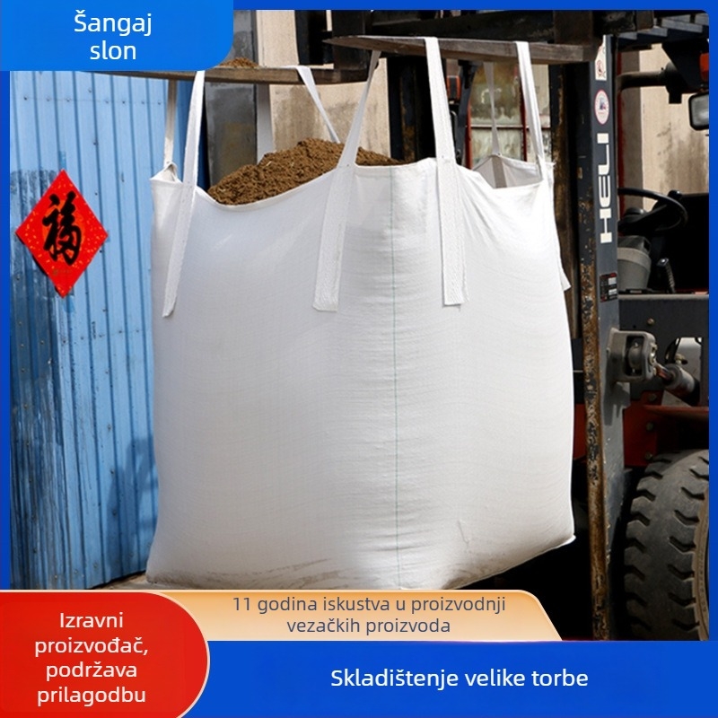 Ton bag industrijska plastična tkana vreća | Izdržljiva konstrukcija | Kapacitet 1 tona | Marka: Male Elephant