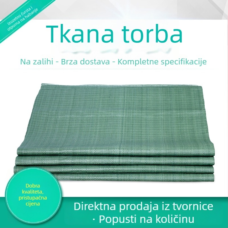 Siva tkana plastična logistička torba, otporna na habanje, vlagu i vodootporna, ton torba za sypke materijale s uzorkom zmijske kože i pijeska