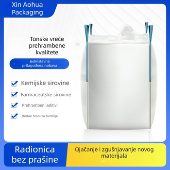 Torba za zrno visoke prehrambene kvalitete, PP tkanina, debele i otporne na habanje, torba za podizanje kontejnera, 1000–1300 kg