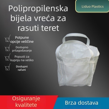 Bijela ton torba s dvostrukim podizanjem i donjom podrškom, plastična tkanina