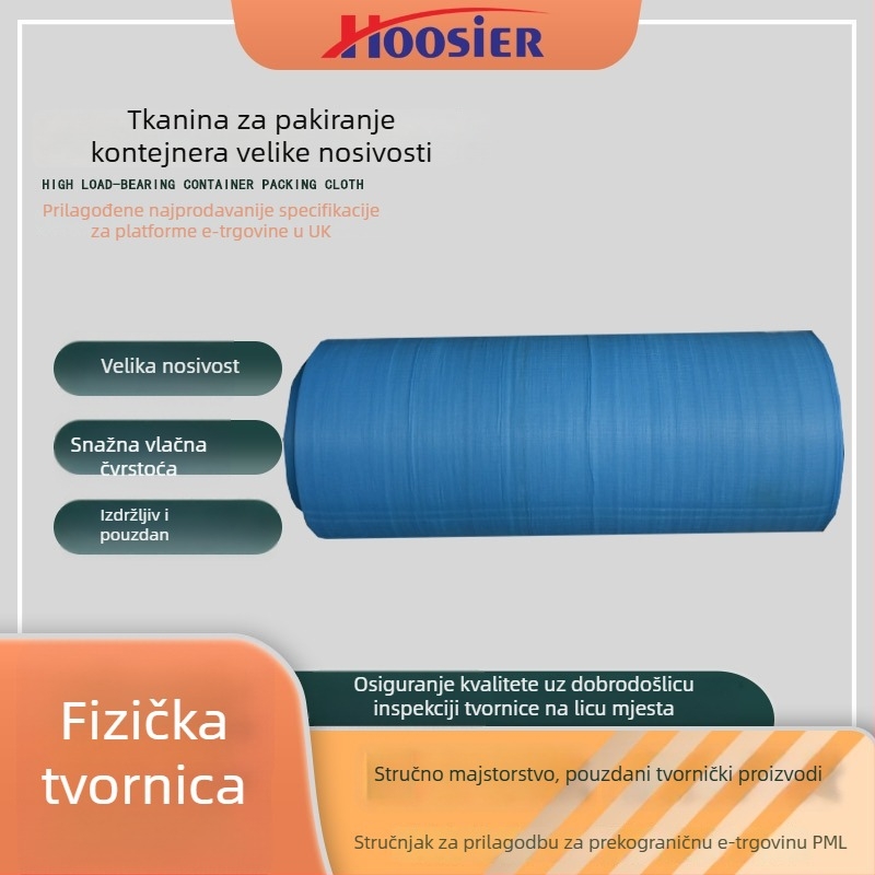 PP polipropilenska tkanina za pakiranje, tkanina za pakiranje čeličnih prefabrikata, visoko nosiva kontejnerska vrećasta tkanina, ton-vreća tkanina