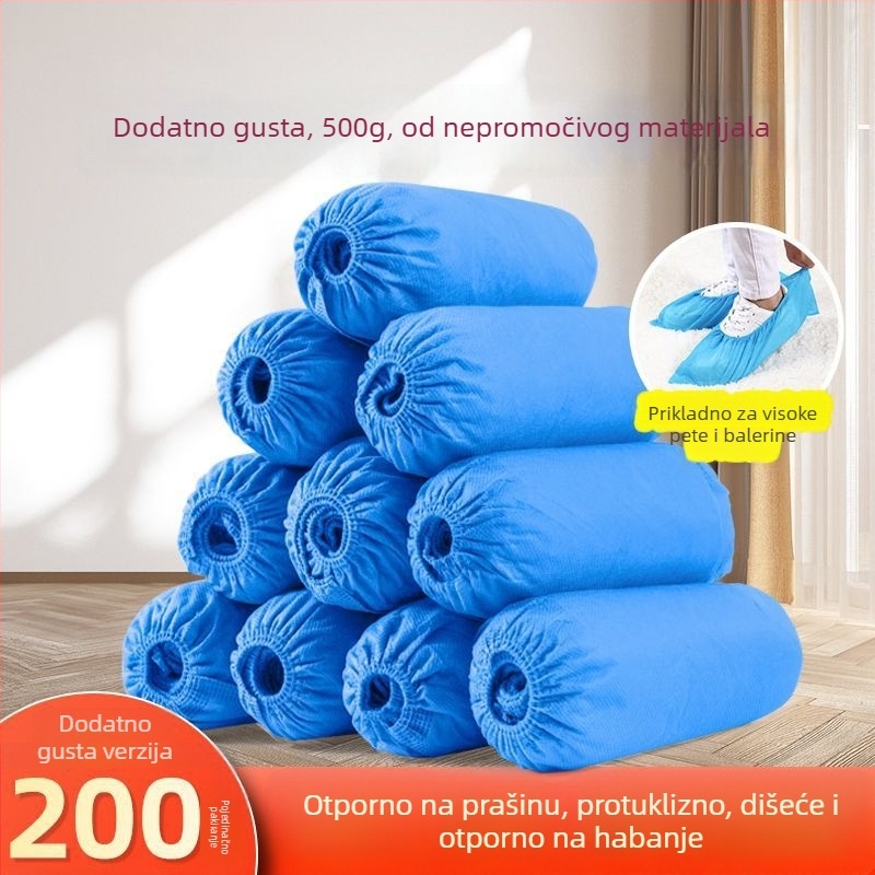 Jednokratne navlake za cipele od netkanog materijala za unutarnju uporabu – prašinu otporne, vodootporne i prozračne