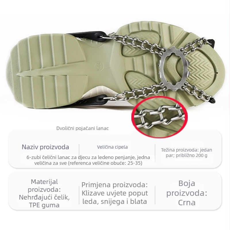 Ledeni klinovi za cipele — Brand Unique, Materijal poliester, Kategorija proizvoda: Uže