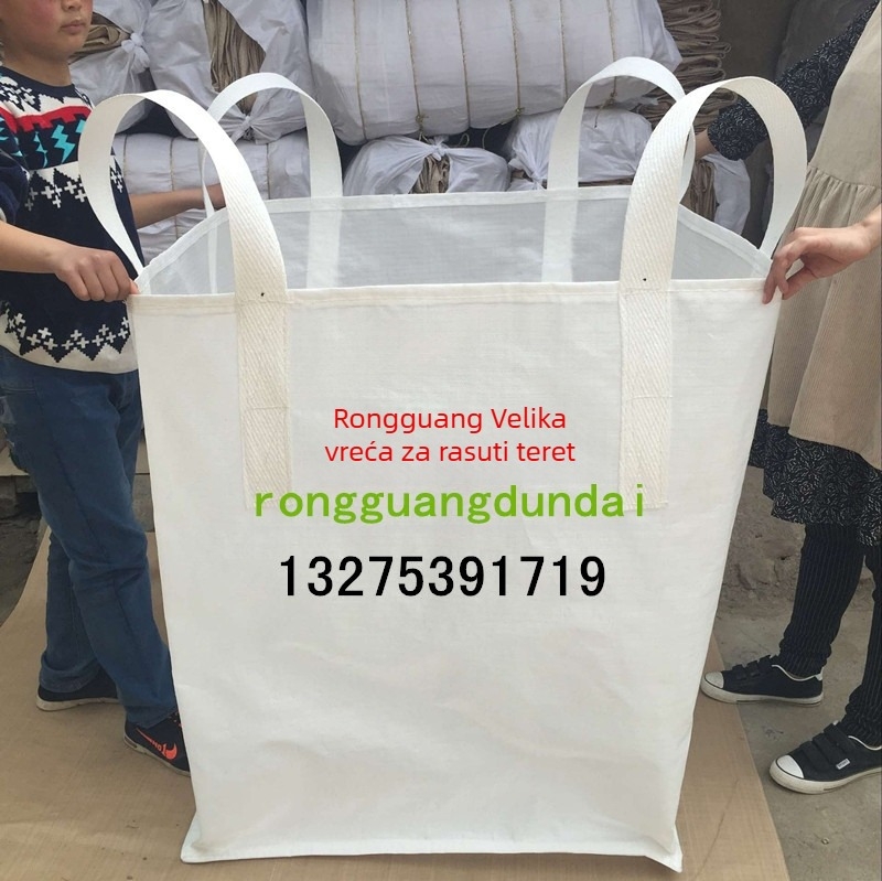 Kontejnerska torba od novog PP, nosivost 1500 kg, pogodna za plast, cement i kemikalije