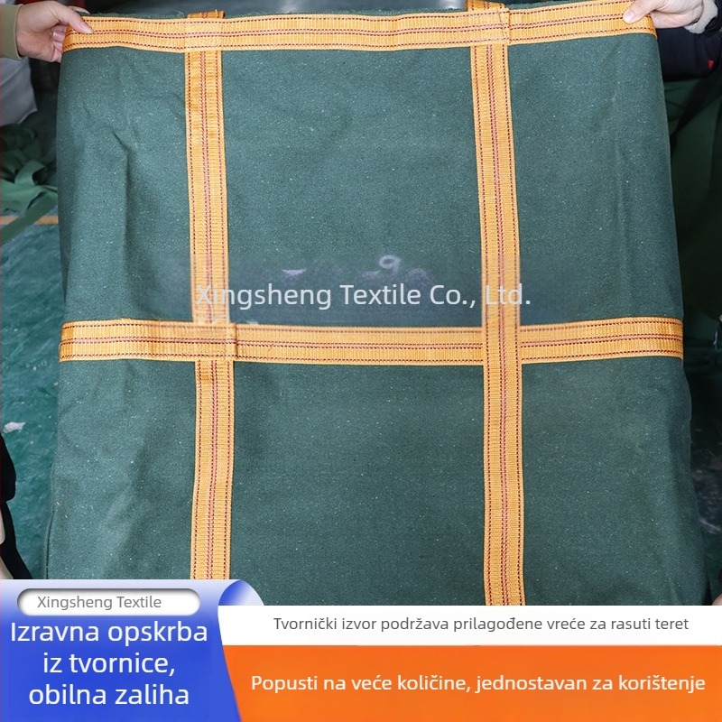 Ton vreća od platna, debela, čvrsta i otporna na trošenje, s velikim kapacitetom za gradilište, podizanje na visinu i logistiku
