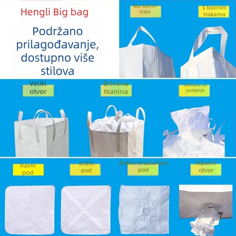 Ojačana ton-bag s rešetastim dnom, kapacitet 2–3 tona, kontejnerska vreća