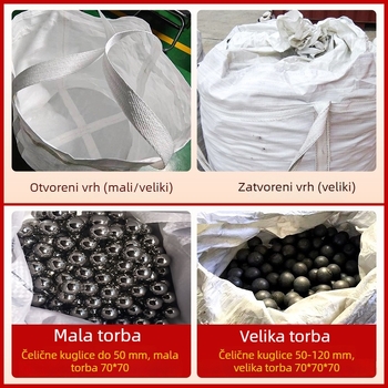 PP pletena ton vreća s četiri remena, nosivost 1000–1300 kg