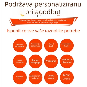 Prilagođena plastična tkanina vrećica s uzorkom zmijske kože, za preseljenje i pakiranje, posebna veličina