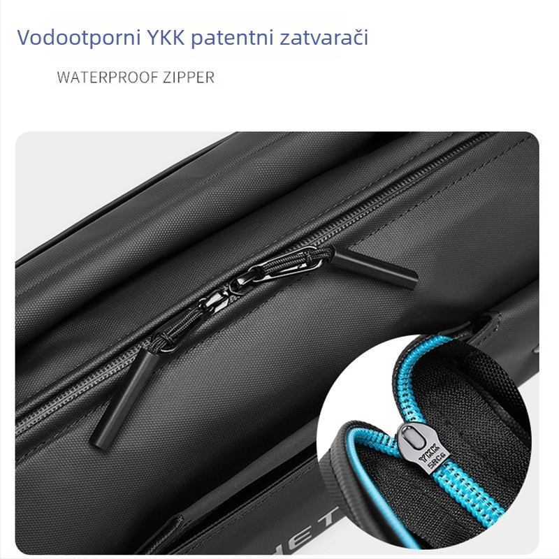 Muška torbica za prsa u uličnom stilu, Oxford tkanina, vodootporna, s unutarnjim pretinacom