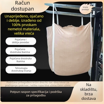 PP tkane vreće za nasipne terete, 1 tona i 1,5 tona za šlam i čvrste otpadke, debele i otporne za podizanje