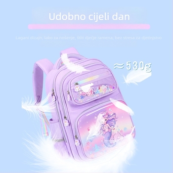 Dječji ruksak za vrtić – morska vila princeza, prozračni Oxford materijal, naramenice s zračnom jastučićem, anime uzorak, za školu