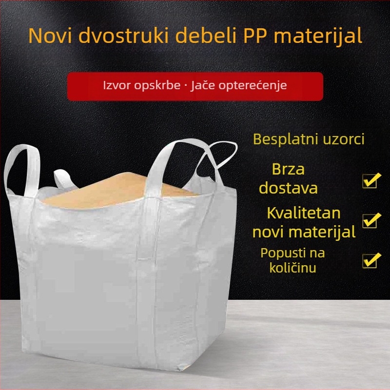 Četveroručna ojačana industrijska ton vreća, plijena mulj vreća, nosivost 2000 kg, na skladištu