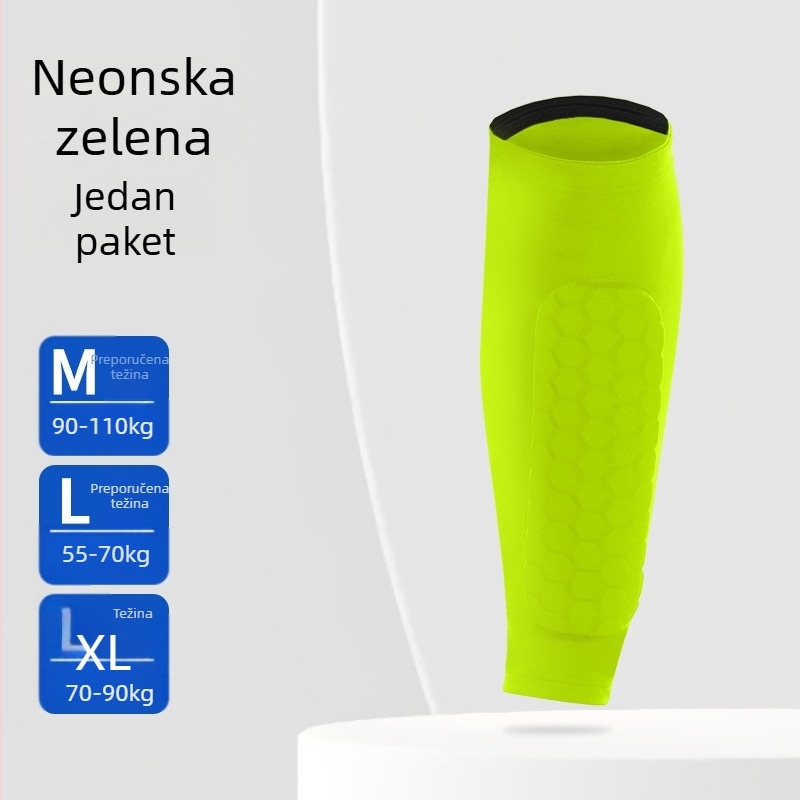 Prozračna navlaka za potkoljenicu od Lycre s ćelijskom strukturom, zaštita potkoljenice za nogomet, košarku i jahanje