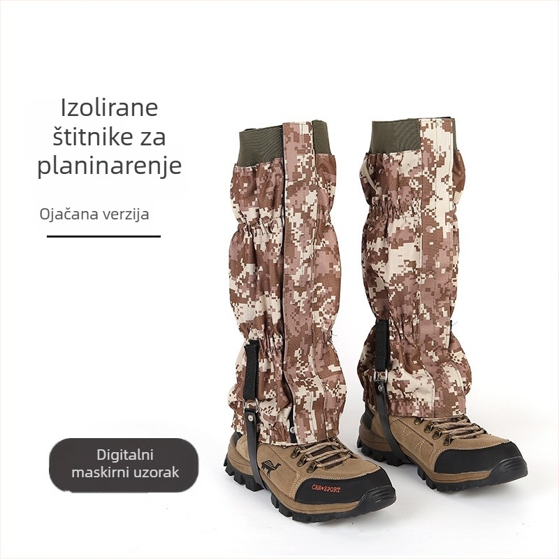 Zaštitne listove za potkoljenice za planinarenje | 600D Oxford tkanina, vodootporno, otporno na pijesak, protiv uboda zmije