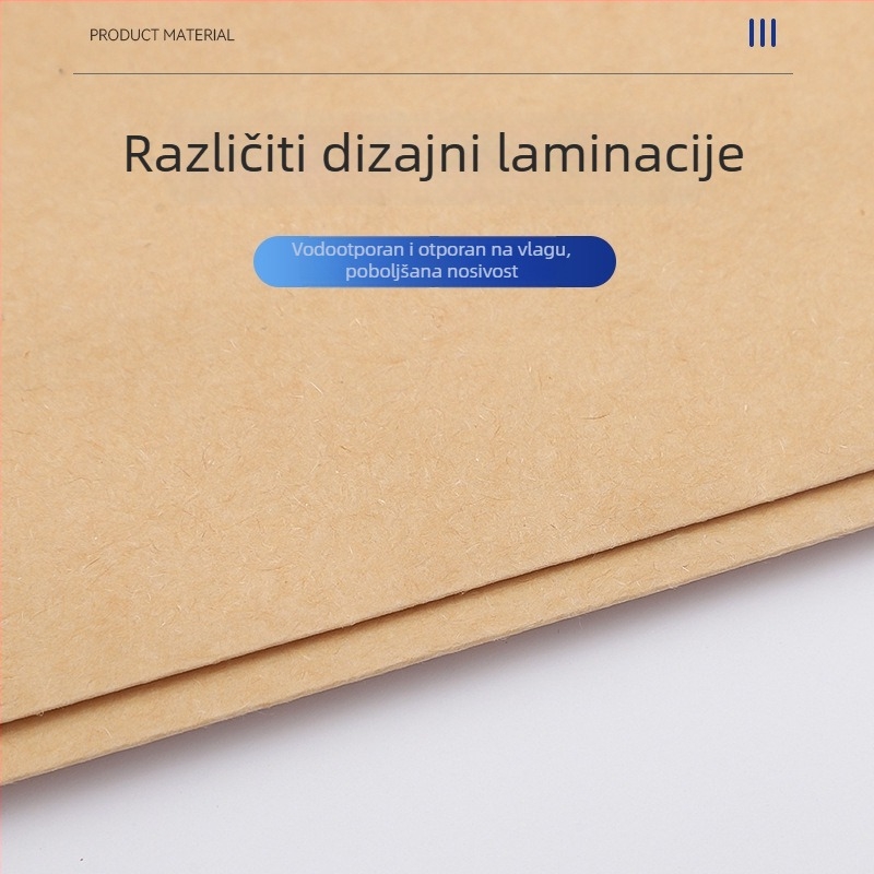 Cementna tkanina vrećica od kraft papira, otporna na vlagu, prilagođeni ispis logotipa, papir-plastik kompozitno pakiranje