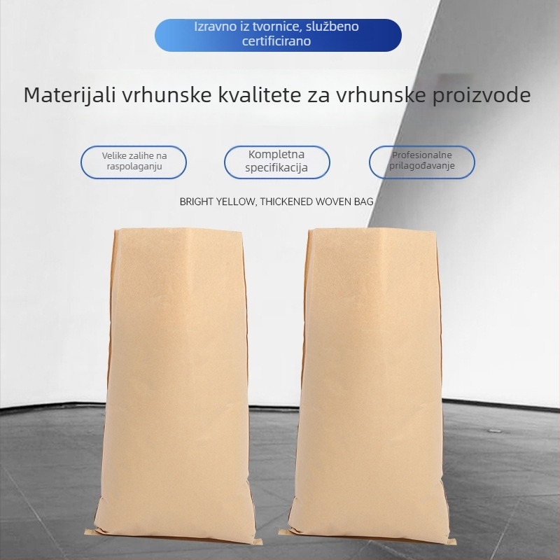 Cementna tkanina vrećica od kraft papira, otporna na vlagu, prilagođeni ispis logotipa, papir-plastik kompozitno pakiranje