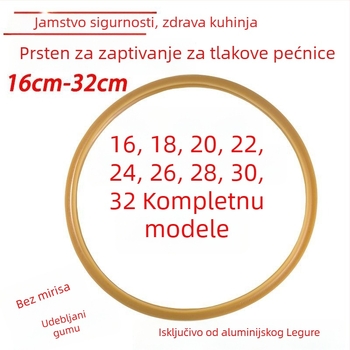 Aluminijski brtvni prstenovi za lonac pod pritiskom – komplet, kompatibilan s standardnim poklopcima