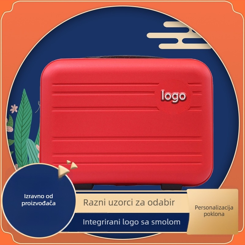 PP kozmetička torbica za putovanja, s zatvaračem, jednosmjernim kotačićem, prugast uzorak, vodootporna i protiv krađe, pogodna za kućno skladištenje