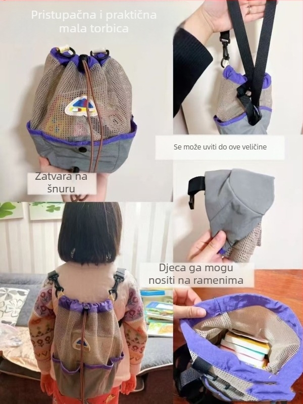 Unisex dječji ruksak od Oxford tkanine, prozračan, olakšava teret, za vrtić