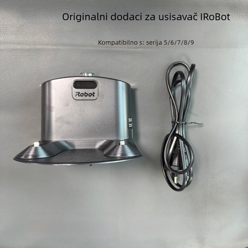 Dijia punjačka podloga za iRobot seriju 5–9, kabel duljine 150 cm, 100–240 V, 33 W, dvostruka baza