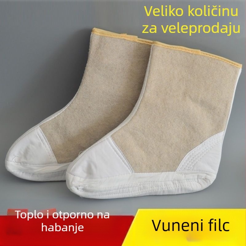 Čarape za kišne čizme, debele vunene filc čarape, vodootporne, za rudarske uvjete i skladištenje na hladno, zaštita stopala